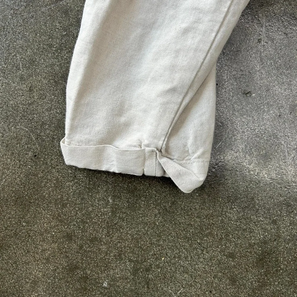 Vintage‎ Savane 34x30 Cream Utility Trouser Pants